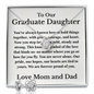 To Our Graduate Daughter- Willow Necklace Plus FREE Earrings