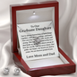 To Our Graduate Daughter- Willow Necklace Plus FREE Earrings