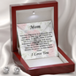 Mom- Your Love Shaped Me-V2- Willow Necklace Plus FREE EARRINGS