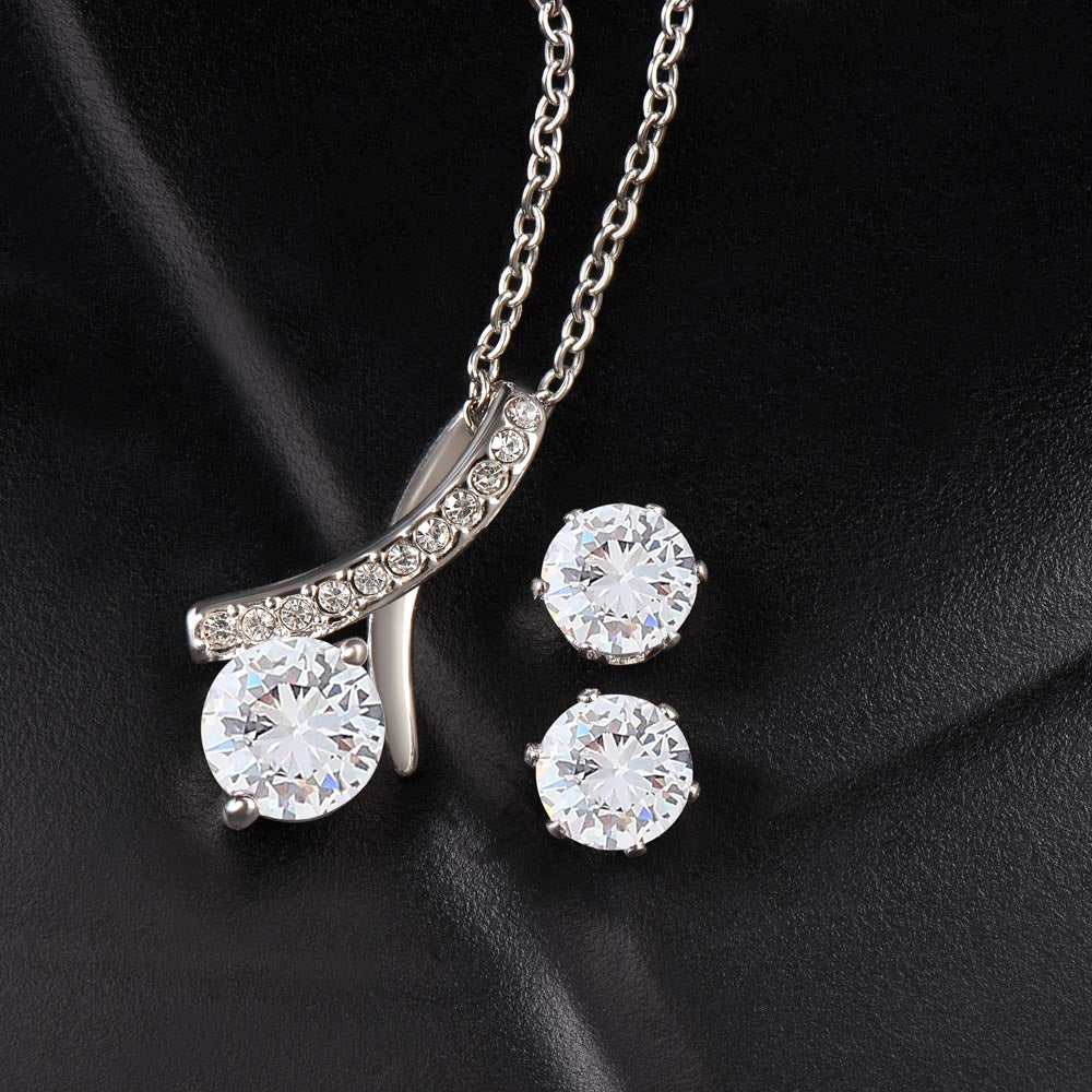 To Our Graduate Daughter- Linden Necklace Plus FREE Earrings