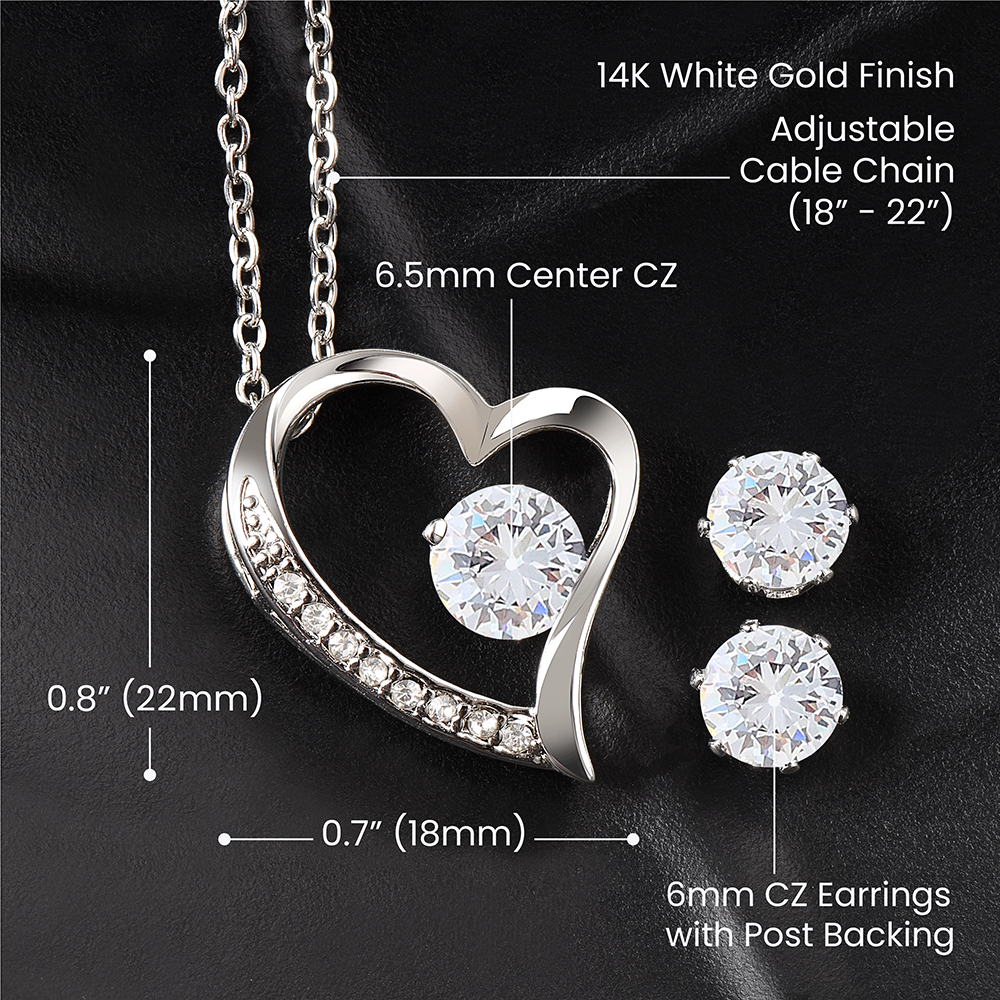 To Our Graduate Daughter- Willa Necklace Plus FREE Earrings