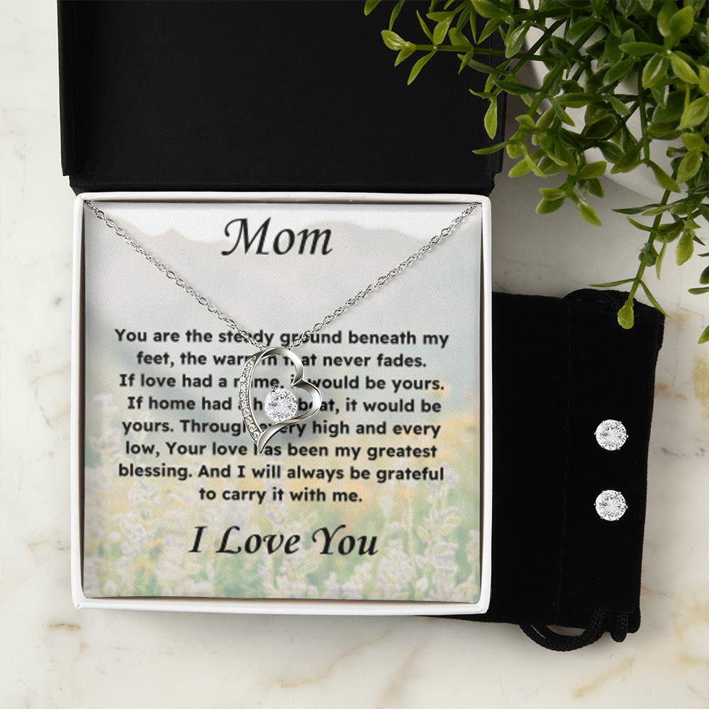 Mom- The Steady Ground Exclusive- Willa Necklace Plus FREE EARRINGS