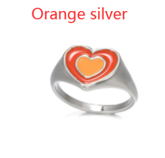 Chunky Retro Love Heart Ring