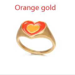 Chunky Retro Love Heart Ring