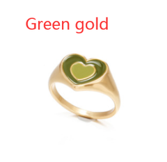 Chunky Retro Love Heart Ring