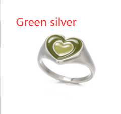 Chunky Retro Love Heart Ring