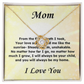 Mom- Your Love Surrounded Me- V2- Willow Necklace